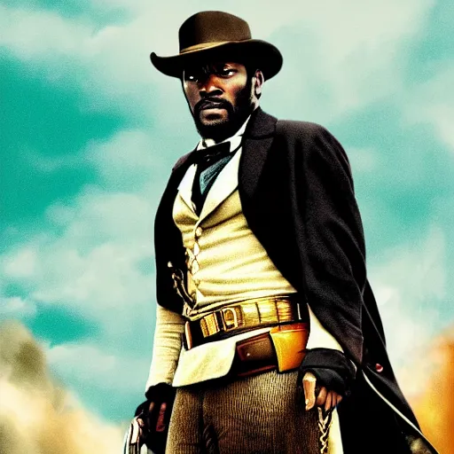 Image similar to a new movie poster for django unchained with the text djando unchained