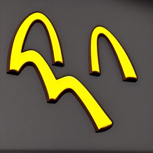 Image similar to Mcdonalds esports vector logo, 3d render, 4k