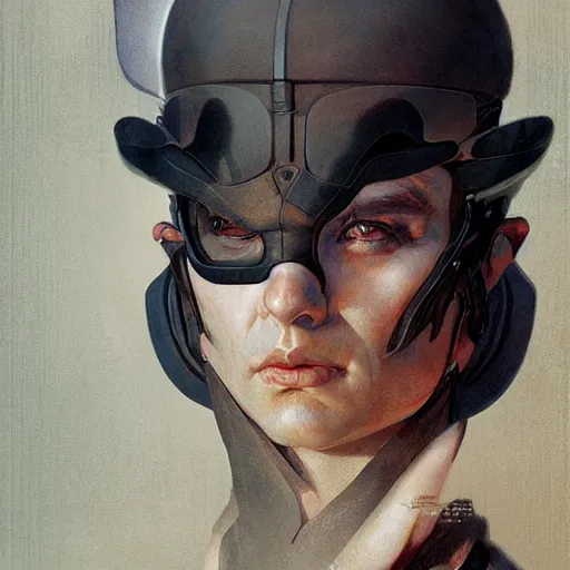 Image similar to Portrait of a sci-fi outlaw, by Gerald Brom, Kim Kyoung Hwan and Norman Rockwell