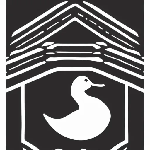 Image similar to a duck, modern, pictorial mark, iconic logo symbol