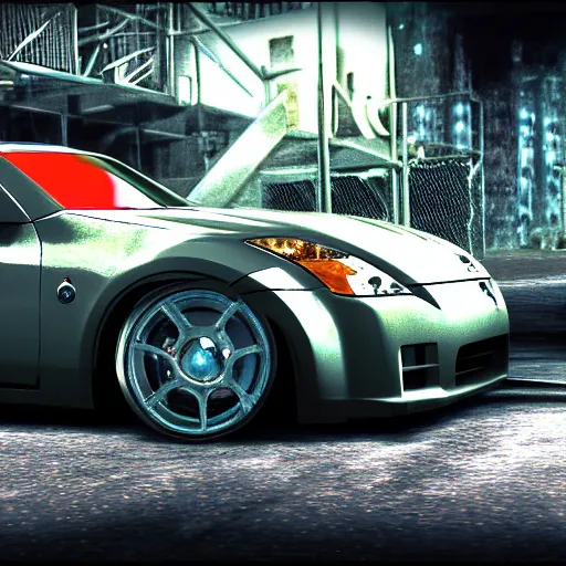 Image similar to a photo of Rachel\'s Nissan 350z from need for speed underground 2