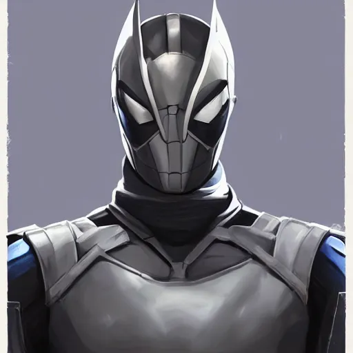 Image similar to greg manchess portrait painting of armored spiderman ultraman grey fox from metal gear cyborg japanese - american hybrid as overwatch character, medium shot, asymmetrical, profile picture, organic painting, sunny day, matte painting, bold shapes, hard edges, street art, trending on artstation, by huang guangjian and ail elvgren and sachin teng