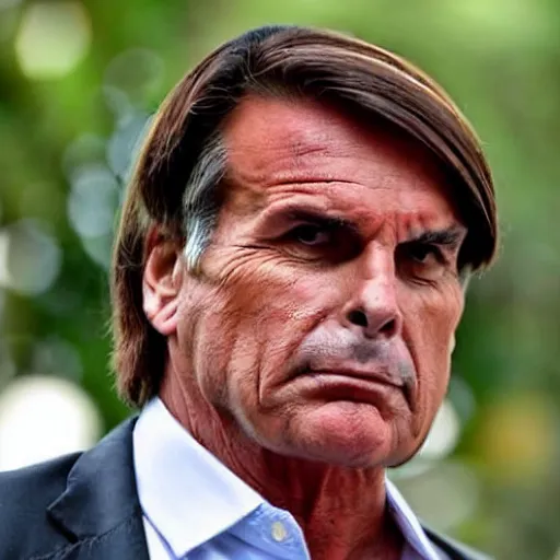 Image similar to Jair Bolsonaro as a dinosaur