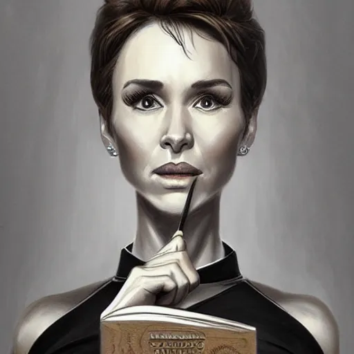 Image similar to beautiful lifelike award winning pencil illustration of judge judy trending on art station artgerm greg rutkowski j. c. leyendecker cinematic atmospheric