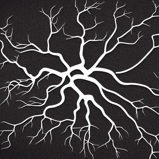 Image similar to neuron made of steel