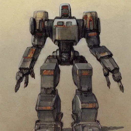 Prompt: mecha (((((((((((giant retro human shaped robot. Iron giant))))))))))) . muted colors. by Jean-Baptiste Monge !!!!!!!!!!!!!!!!!!!!!!!!!!!!!!!!!!!!!!!!