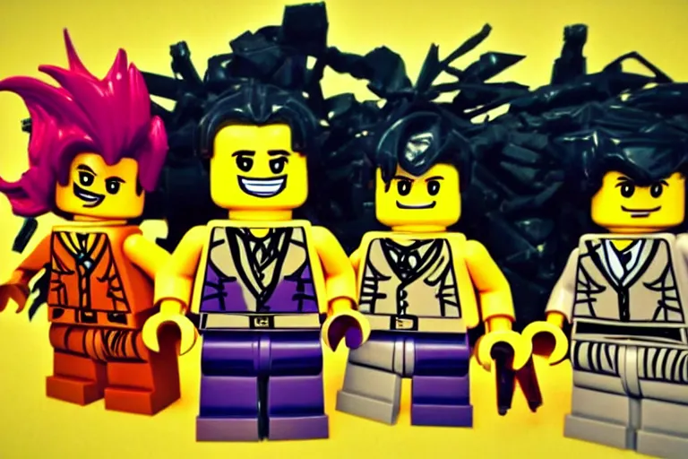 Image similar to lego jojos bizarre adventure