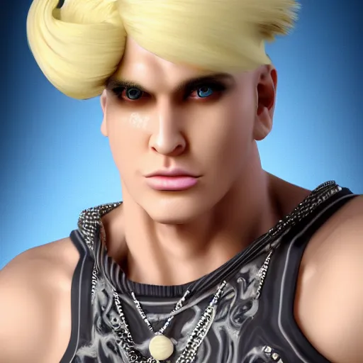 Image similar to vanilla ice with a swirly vanilla ice cream hairdo, his hair is made of vanilla ice cream, realistic, hyperrealistic, ultra realistic, real, real world, highly detailed, very detailed, extremely detailed, intricate details, 8 k resolution, hd quality