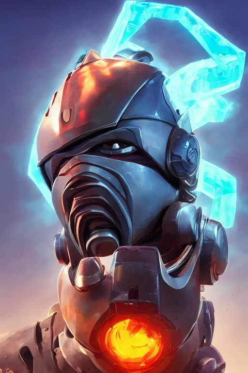 Image similar to epic mask helmet robot ninja portrait stylized as fornite style game design fanart by concept artist gervasio canda, behance hd by jesper ejsing, by rhads, makoto shinkai and lois van baarle, ilya kuvshinov, rossdraws global illumination radiating a glowing aura global illumination ray tracing hdr render in unreal engine 5