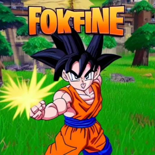 Image similar to goku in fortnite