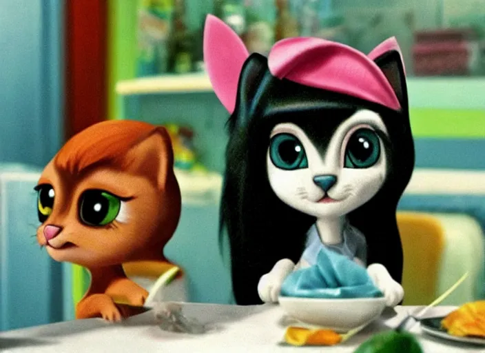 Image similar to littlest pet shop cat in amelie ( 2 0 0 1 )