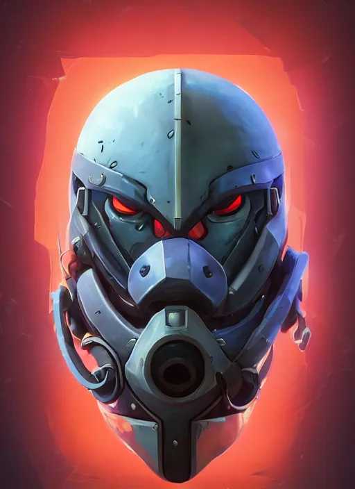 Image similar to This is an extremely intrictaely detailed 3d render of a octane render robot ninja helmet mask fantasy art overwatch and heartstone video game icon. The 3d game art cover is official fanart from behance hd artstation by BEEPLE, Jesper Ejsing, RHADS, Makoto Shinkai, Lois van baarle, ilya kuvshinov and rossdraws.