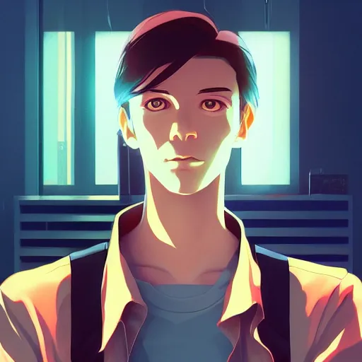 Image similar to Roman Polanski as Jake Gittes from China Town, ambient lighting, 4k, anime key visual, lois van baarle, ilya kuvshinov, rossdraws, artstation