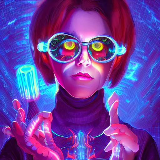 Image similar to skill magic geek inside matrix deepdream radiating a glowing aura stuff loot legends stylized digital illustration video game icon artstation lois van baarle, ilya kuvshinov, rossdraws,