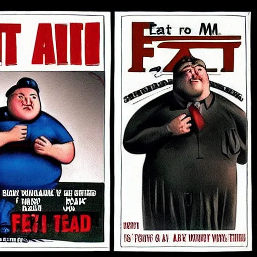 Image similar to fat man we respect you a lot fat man, snake oil CMO