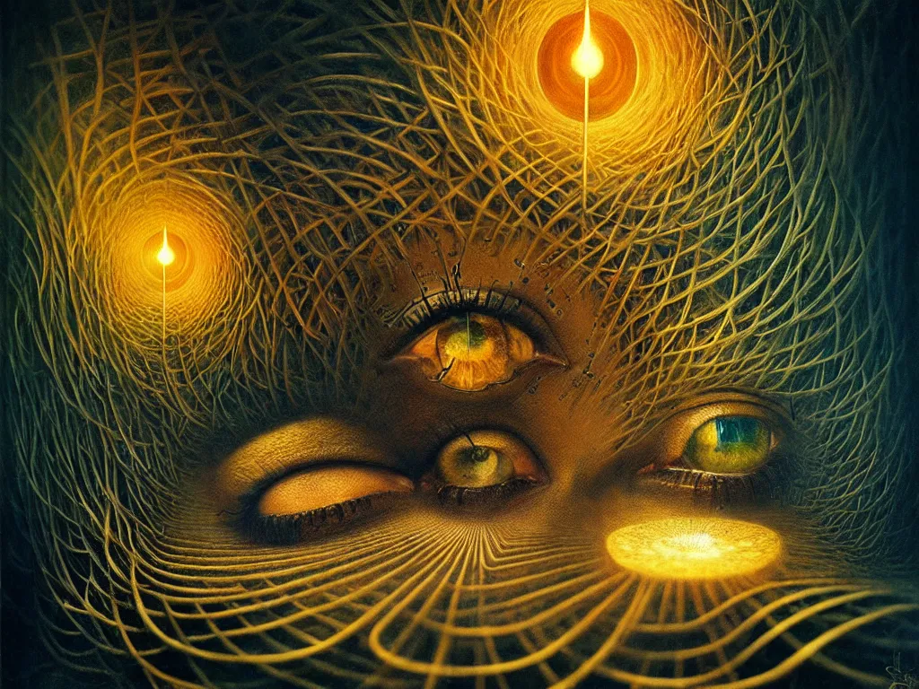Image similar to highly detailed photo of consciousness, trending on deviantart, neo surrealism, sharp focus, 4 k, a lot of little details, octane, masterpiece, art by remedios varo