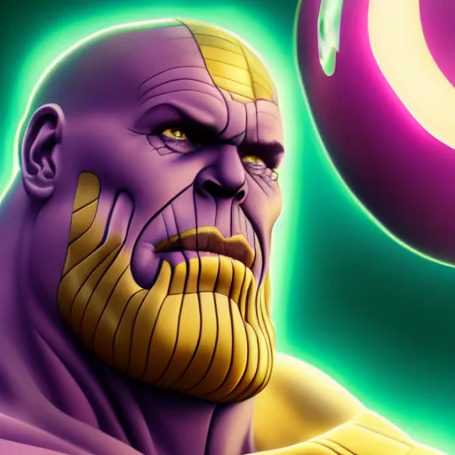 Image similar to thanos is an apple, hyperdetailed, artstation, cgsociety, 8 k