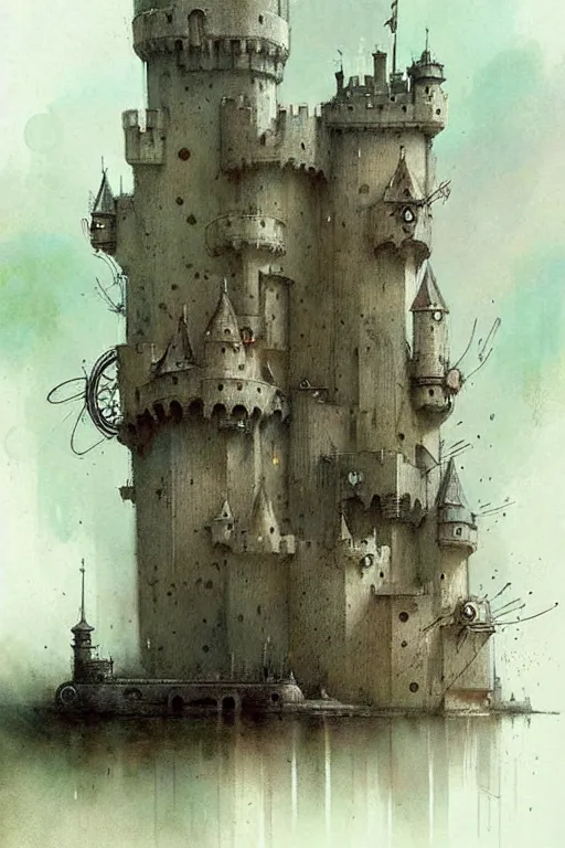 Image similar to ( ( ( ( ( 1 9 5 0 s techno castle. muted colors. ) ) ) ) ) by jean - baptiste monge!!!!!!!!!!!!!!!!!!!!!!!!!!!!!!