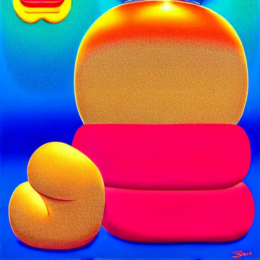 Image similar to burger by shusei nagaoka, kaws, david rudnick, airbrush on canvas, pastell colours, cell shaded, 8 k