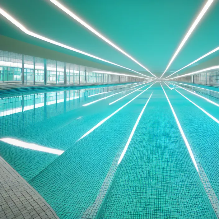 Image similar to photo of endless underground pool corridors highly detailed 8 k hdr smooth sharp focus high resolution award - winning photo