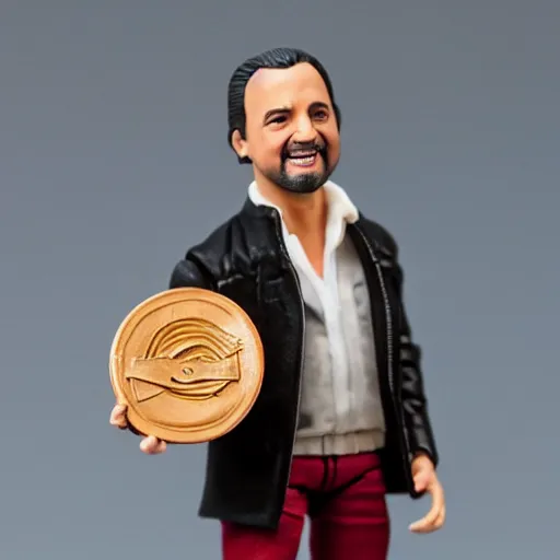 Prompt: action figure of lin manuel miranda, award winning product photography