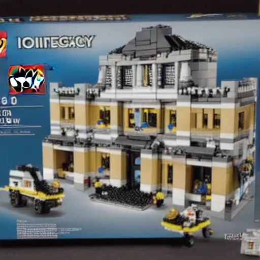 Image similar to mar - a - lago fbi raid lego set