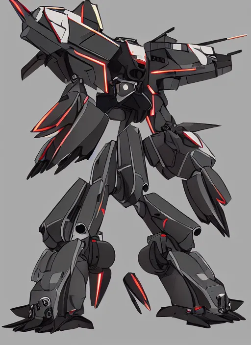 Image similar to Battle Mech, Wanzer, Gungriffon, Giant Mecha, Biped, Stylish, design drawing