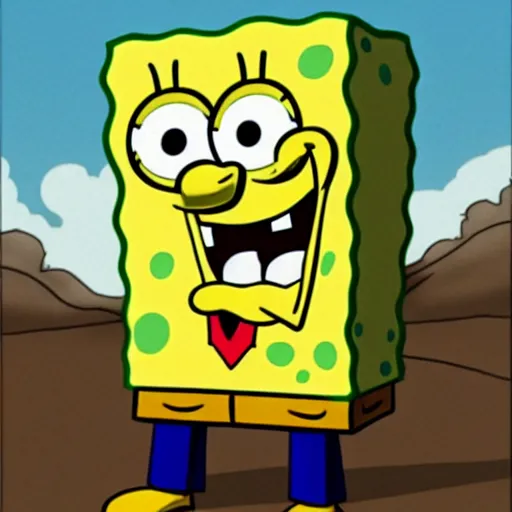 Prompt: spongebob cosplaying as mr white