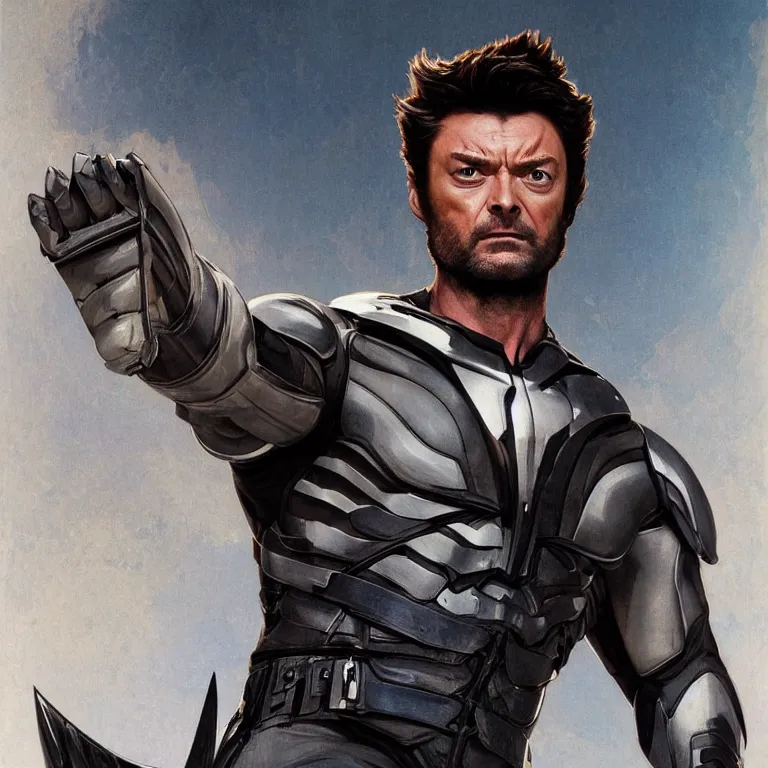 Image similar to Karl Urban as Wolverine, highly detailed, digital painting, artstation, concept art, smooth, sharp focus, illustration, ArtStation, art by artgerm and greg rutkowski and alphonse mucha and J. C. Leyendecker and Edmund Blair Leighton and Katsuhiro Otomo and Geof Darrow and Phil hale and Ashley wood and Ilya repin and Charlie Bowater