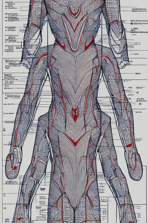 Image similar to ultraman blueprint