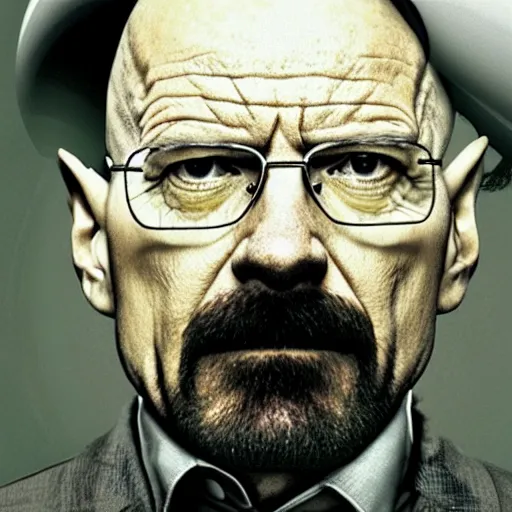 Image similar to Walter White slowly transforming into mashed potato