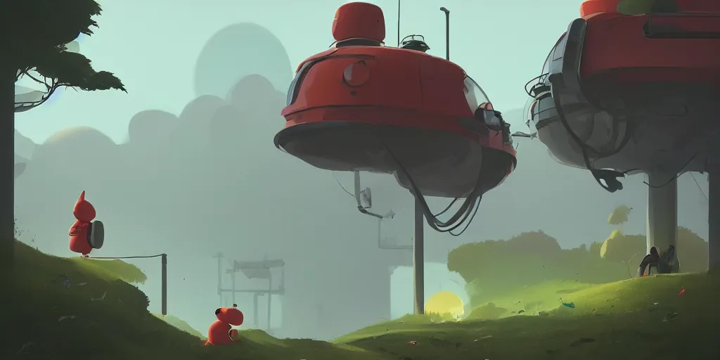 Prompt: Green tea by Goro Fujita and Simon Stalenhag , 8k, trending on artstation, hyper detailed, cinematic