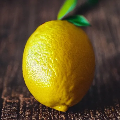 Prompt: “ a detailed photo of a lemon that looks like elvis presley, 8 k, sharp focus ”