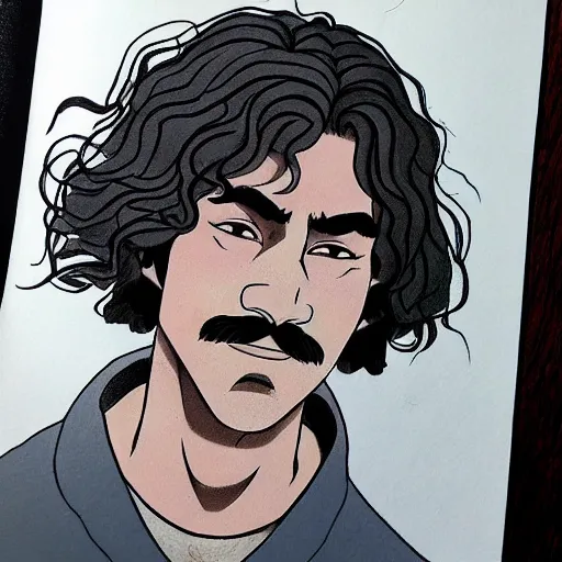 Prompt: precisely drawn illustration of inigo montoya drawn in the style of studio ghibli, full color, anime, manga style