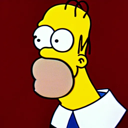 Image similar to Homer Simpson, portrait, 50mm (1999)