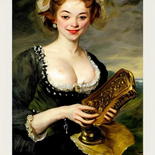 Prompt: heavenly summer sharp land sphere scallop well dressed lady holding a green paper coffee cup, auslese, by peter paul rubens and eugene delacroix and karol bak, hyperrealism, digital illustration, fauvist, green paper coffee cup