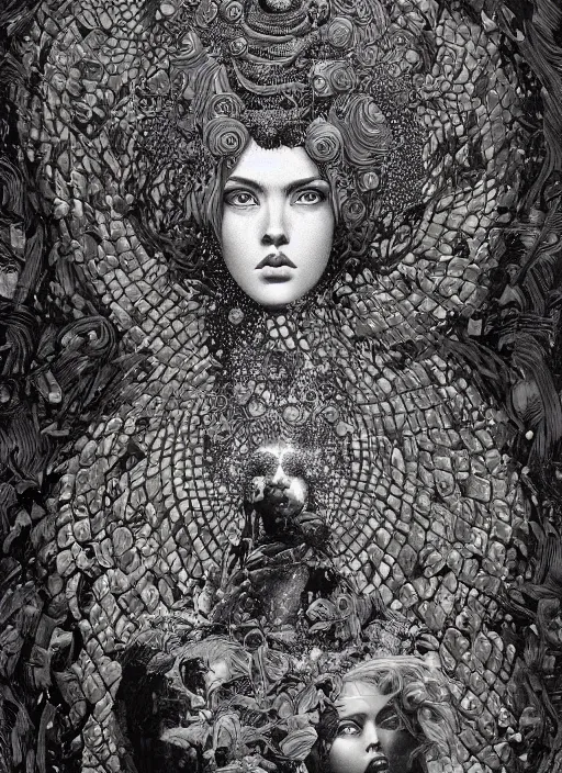 Image similar to Earth goddess painting by Dan Hillier, trending on artstation, artstationHD, artstationHQ, 4k, 8k