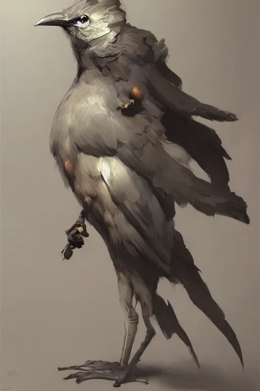 Image similar to Fashionable Anthropomorphic bird concept art, intricate, elegant, digital painting, concept art, smooth, sharp focus, illustration, finely detailed, from Metal Gear by Ruan Jia and Mandy Jurgens and Artgerm and William-Adolphe Bouguereau