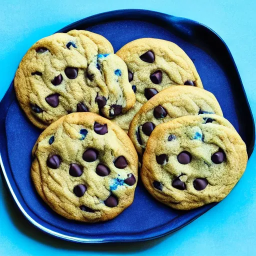 Image similar to blue ( chocolate chip cookie )