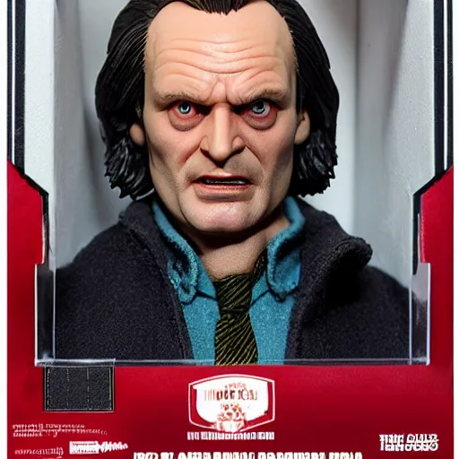 Prompt: Jack Torrance action figure by Hot Toys.