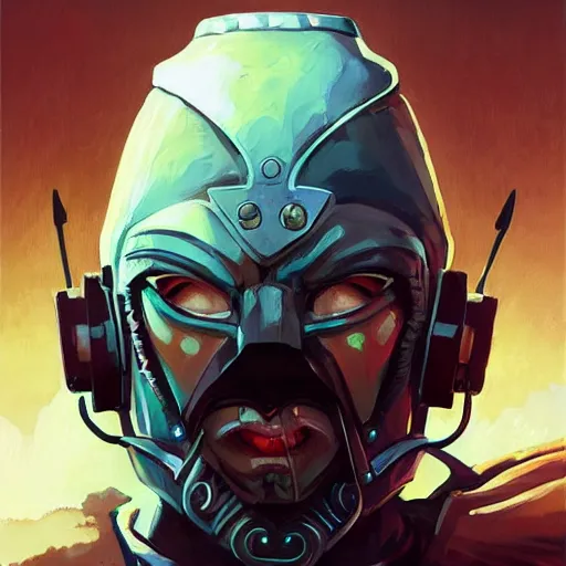 Image similar to cyberpunk viking helmet mask warrior goddess robot ninja fantasy, art gta 5 cover, official fanart behance hd artstation by jesper ejsing, by rhads, makoto shinkai and lois van baarle, ilya kuvshinov, ossdraws