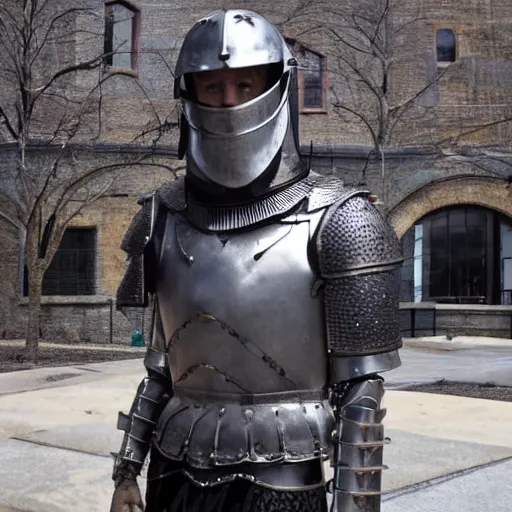 Prompt: jordan peterson in armor