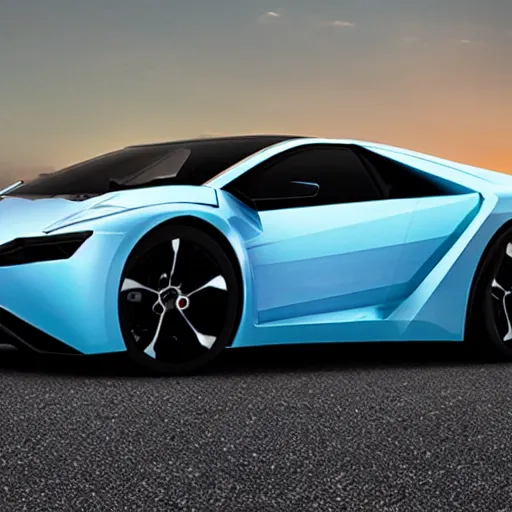 Image similar to concept car prototype between a Dacia and a Lamborghini