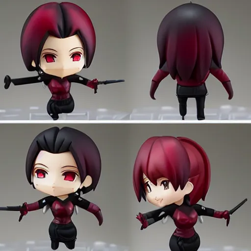 Prompt: a very funny nendoroid of crimson viper, trending on artstation