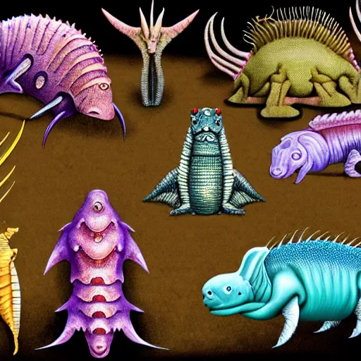 Image similar to cambrian era creatures