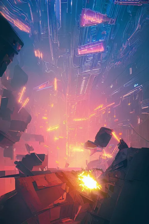 Prompt: an incredible digital art painting of synapse firing, beeple and jean giraud, abstract conceptual, metaphysical, cinema 4 d, octane render, cyberpunk theme