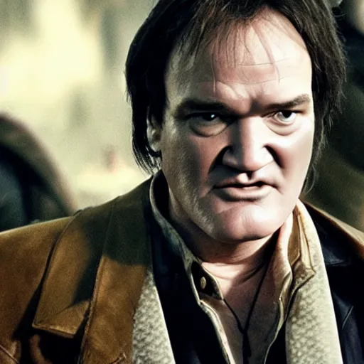 Prompt: quentin tarantino in the video game elden ring