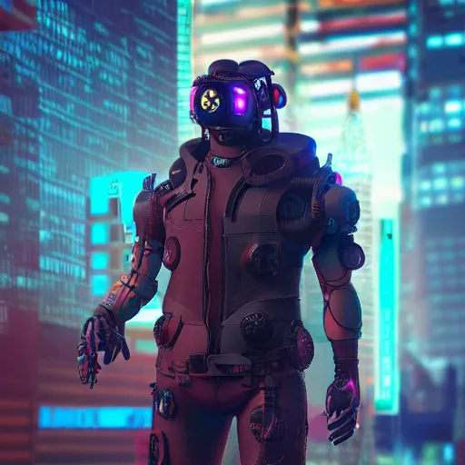 Image similar to cyberpunk pig, 4 k, 8 k, trending on artstation, artstationhd, artstationhq, octane render