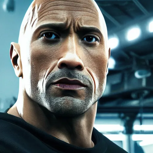 Prompt: Dwayne The Rock Johnson as a Grand Theft Auto character, Hyperrealistic, highly detailed, ornate and intricate, sharp, 8k, rendered in Unreal Engine 5