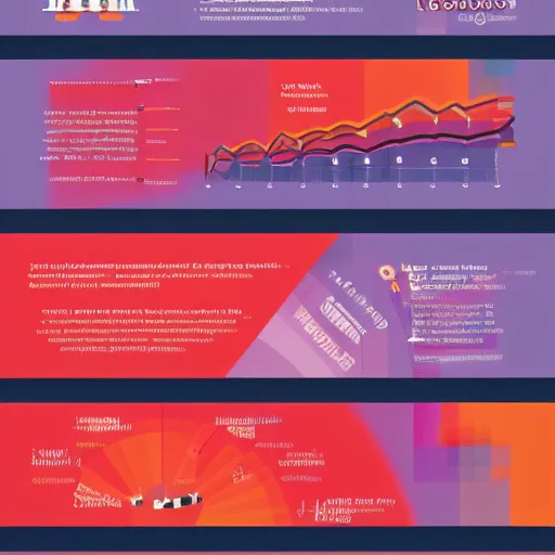 Image similar to large captivating infographic full of color and stunning design